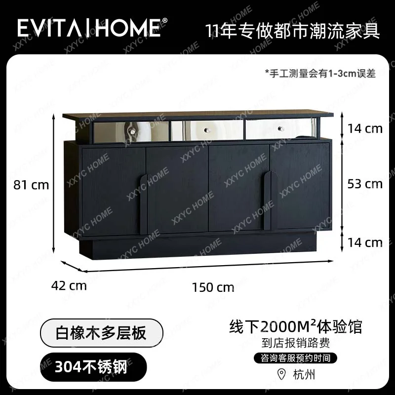 

*Light luxury modern dining side cabinet, simple living room wall storage cabinet