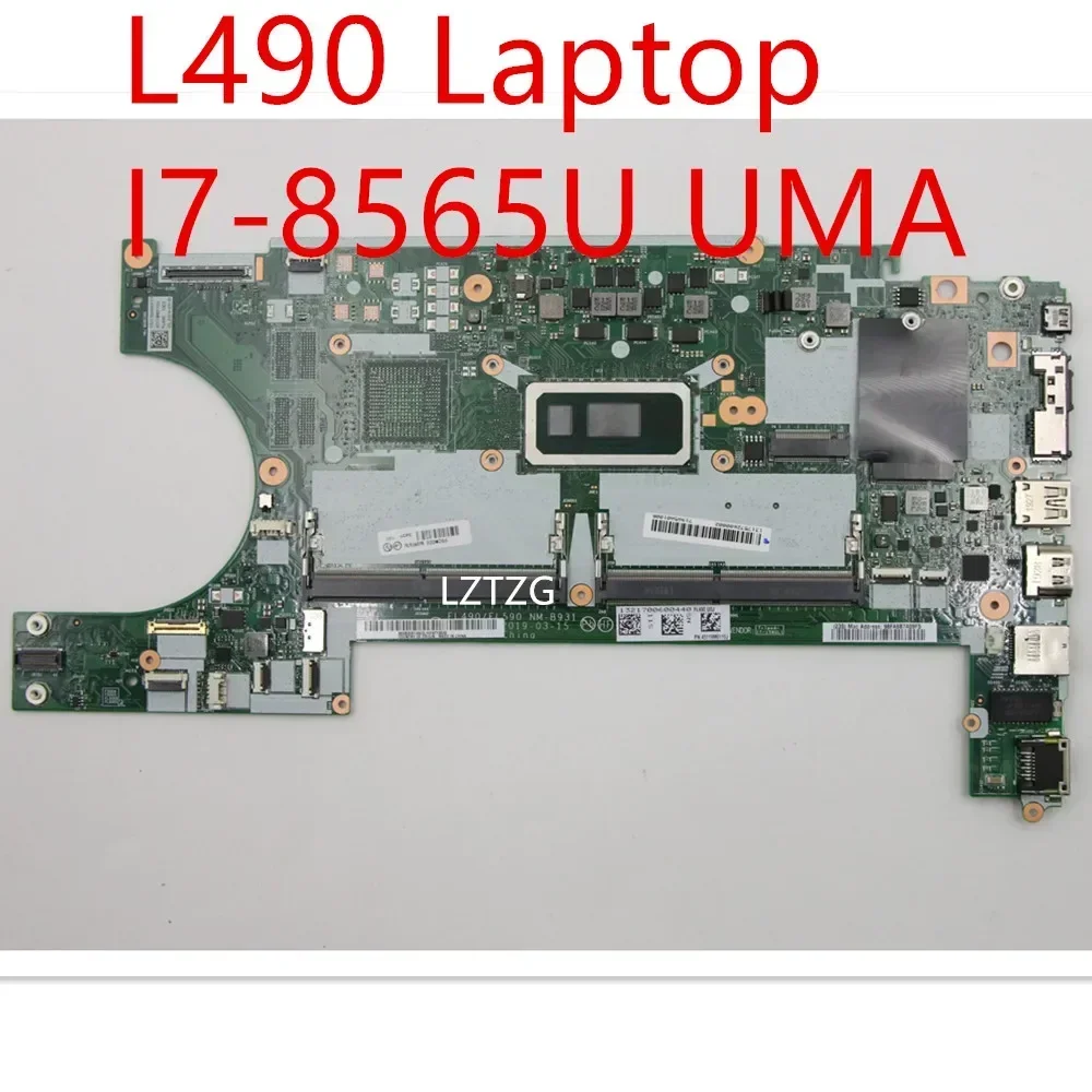 

Motherboard For Lenovo ThinkPad L490 Laptop Mainboard CPU I7-8565U UMA FRU 02DM266