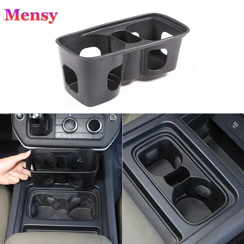 

For 2020-2021 Land Rover Defender 90 110 TPE black car central water cup holder protective cover car interior accessories