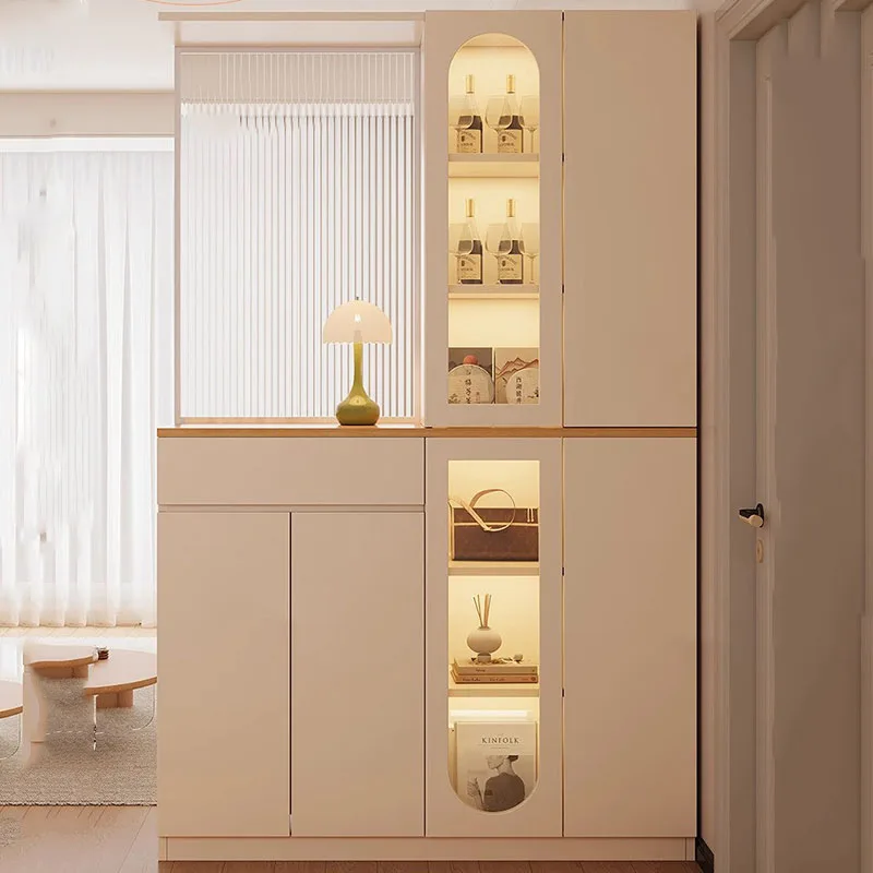 Curio Librero Living Room Cabinets Mobile Decor Organizer Luxury Wood Entryways Cabinets Bookcase Cajonera Trendy Furniture