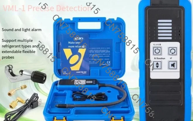 Car Air Conditioner Automotive HVAC Leakage Check Tool，VML-1 Refrigerant Leak Detector Halogen Tester R22 R410a R32