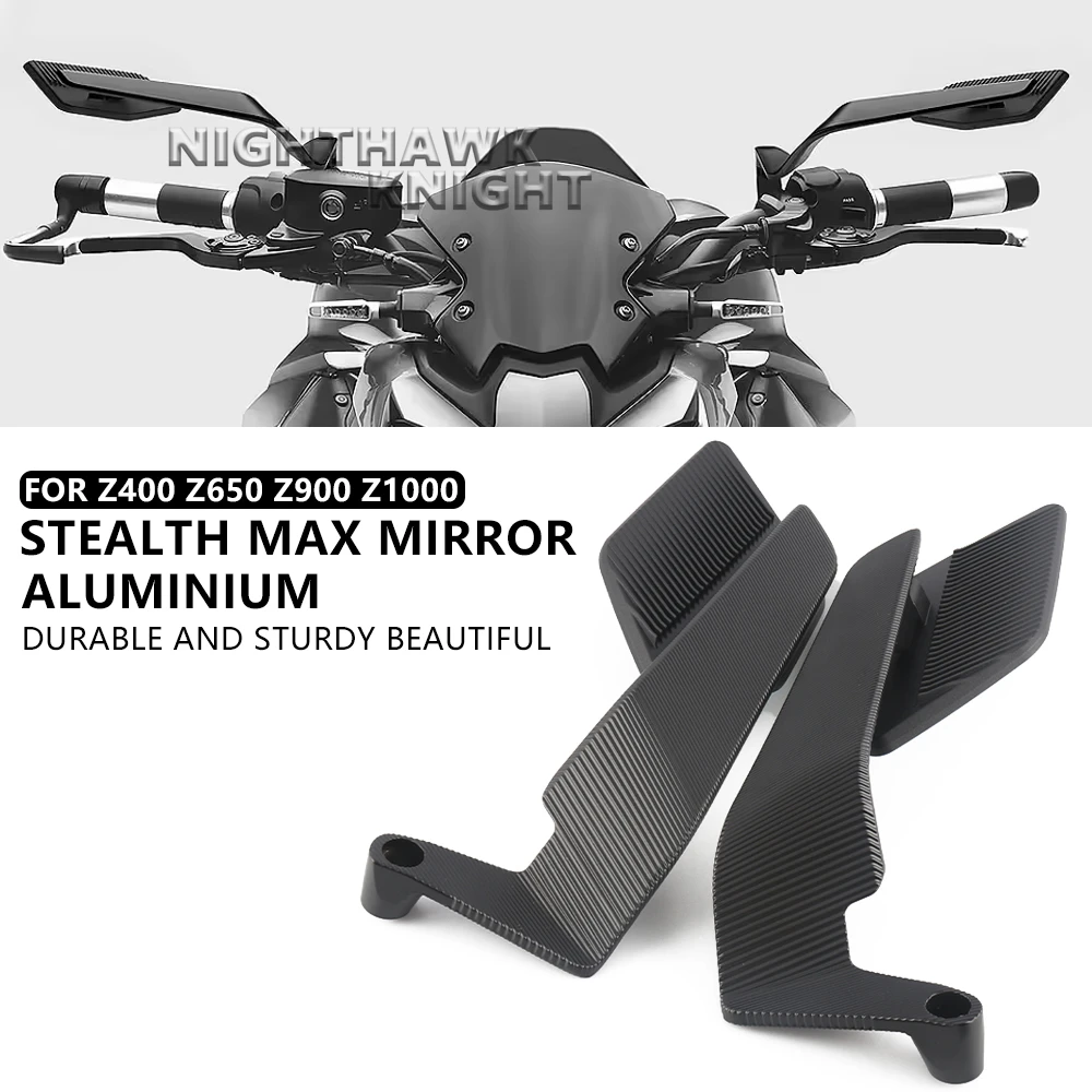 Für Kawasaki Z900 Z1000 Z650 Z400 Z500 Z800 Z750 Motorrad Aluminium Stealth Max Rückspiegel Sport Wind Flügel Seite Spiegel