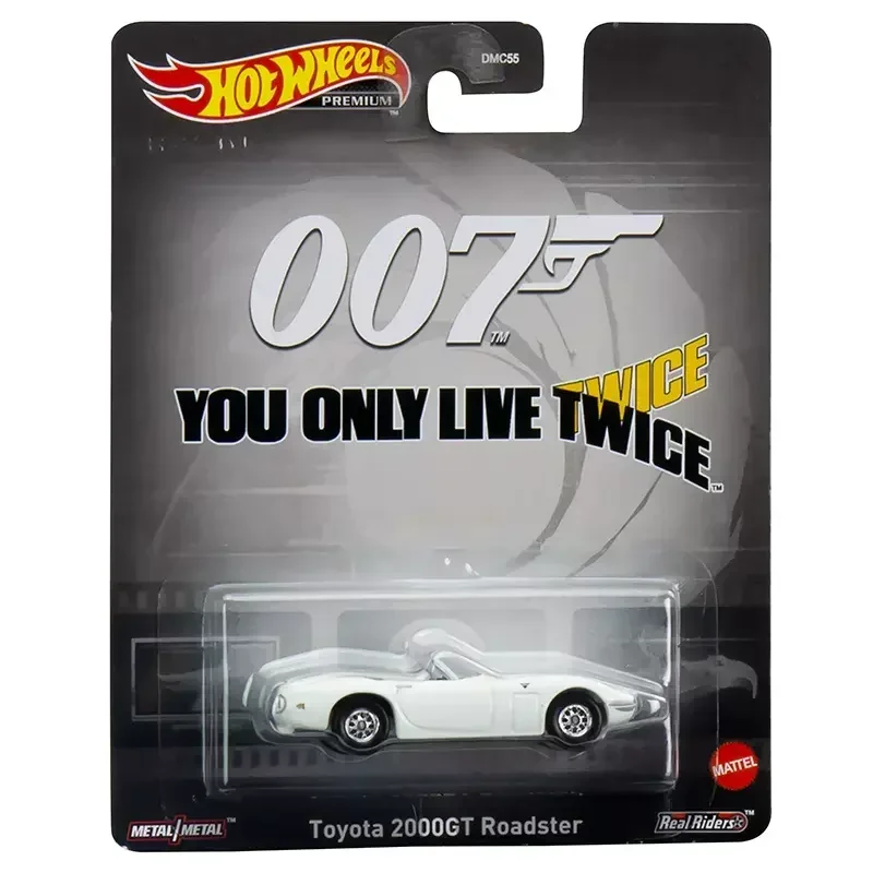 Original Hot Wheels Car Premium Entertainment Culture 1/64 Voiture Diecast Back To Future 007 Toyota Super Mario Toys for Boys