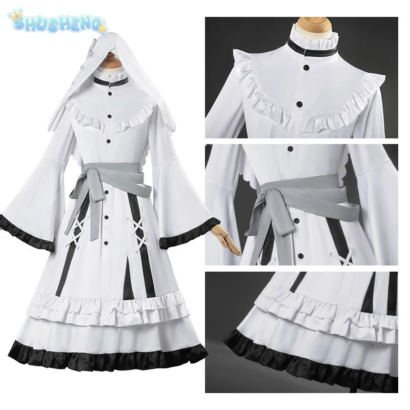 

Carnival Halloween Party Uniform Kurobe Nanoka Cosplay Costume Anime Game Magical Girl Witch New Girl Lolita Dress Belt Headwear