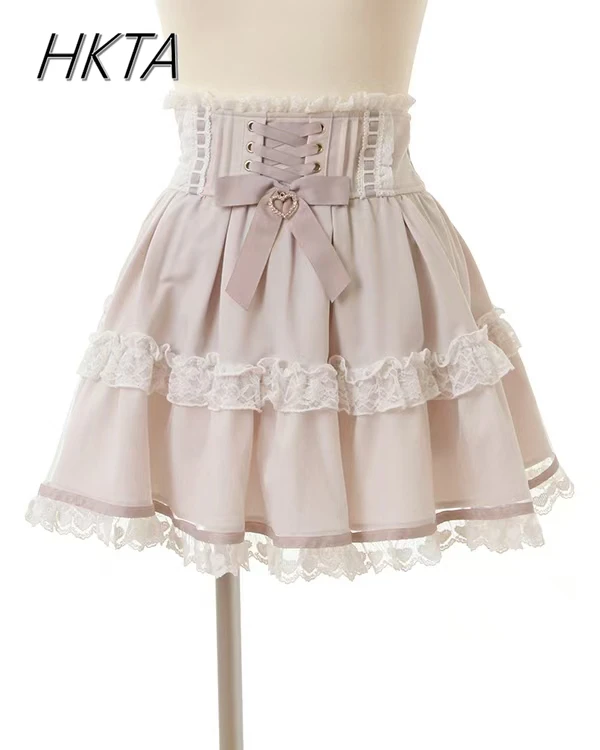 Liz Dress Set Women Outfit Japanese Cute Girl Mini Mass Production Sweet Bow Sh… - Image 5