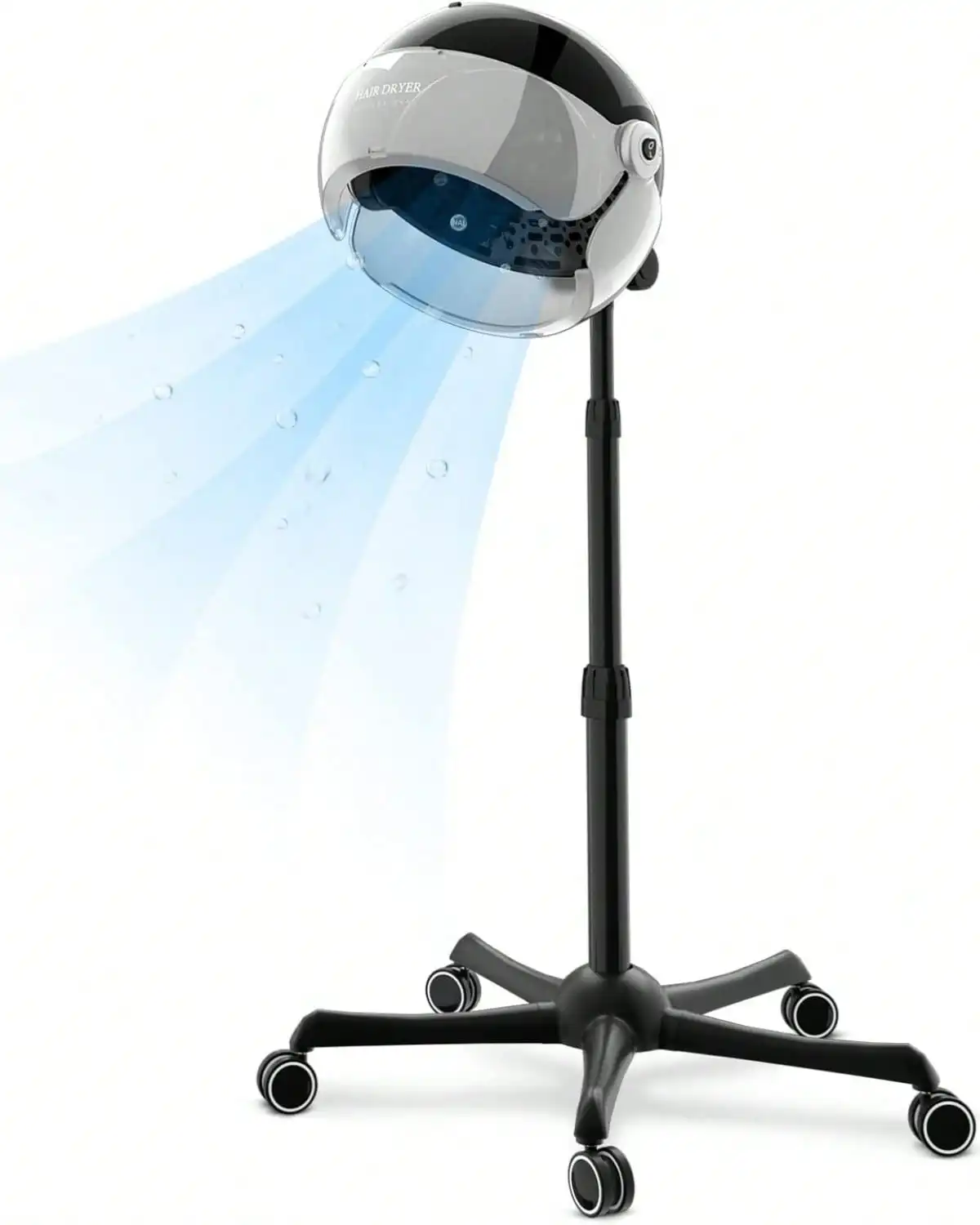 Ionic Hooded Dryer - 1875W Bonnet Hair Dryer - Sit Under Hair Dryer For Home And Salon - Auto Hair Dryer Hood With 3 Temperature Settings - Standing Hair Dryer - Portable Hair Dryer，sb2406051309157671
