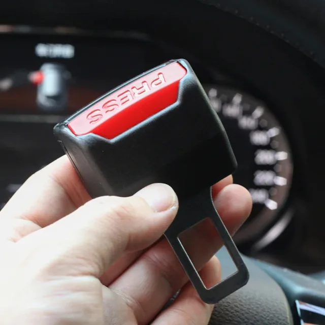 Extensor de Cinto de Segurança Automotivo 4/2/1 Peças, Fivela de Trava Grossa para Cinto de Segurança, Soquete de Inserção para Cinto de Segurança Automotivo