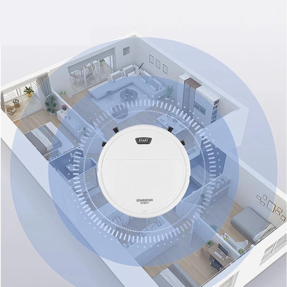 مكنسة كهربائية روبوت 3 في 1 ، مكنسة كهربائية روبوت ، توجيه ذكي ، لشعر الحيوانات الأليفة والأرضية الصلبة والسجاد