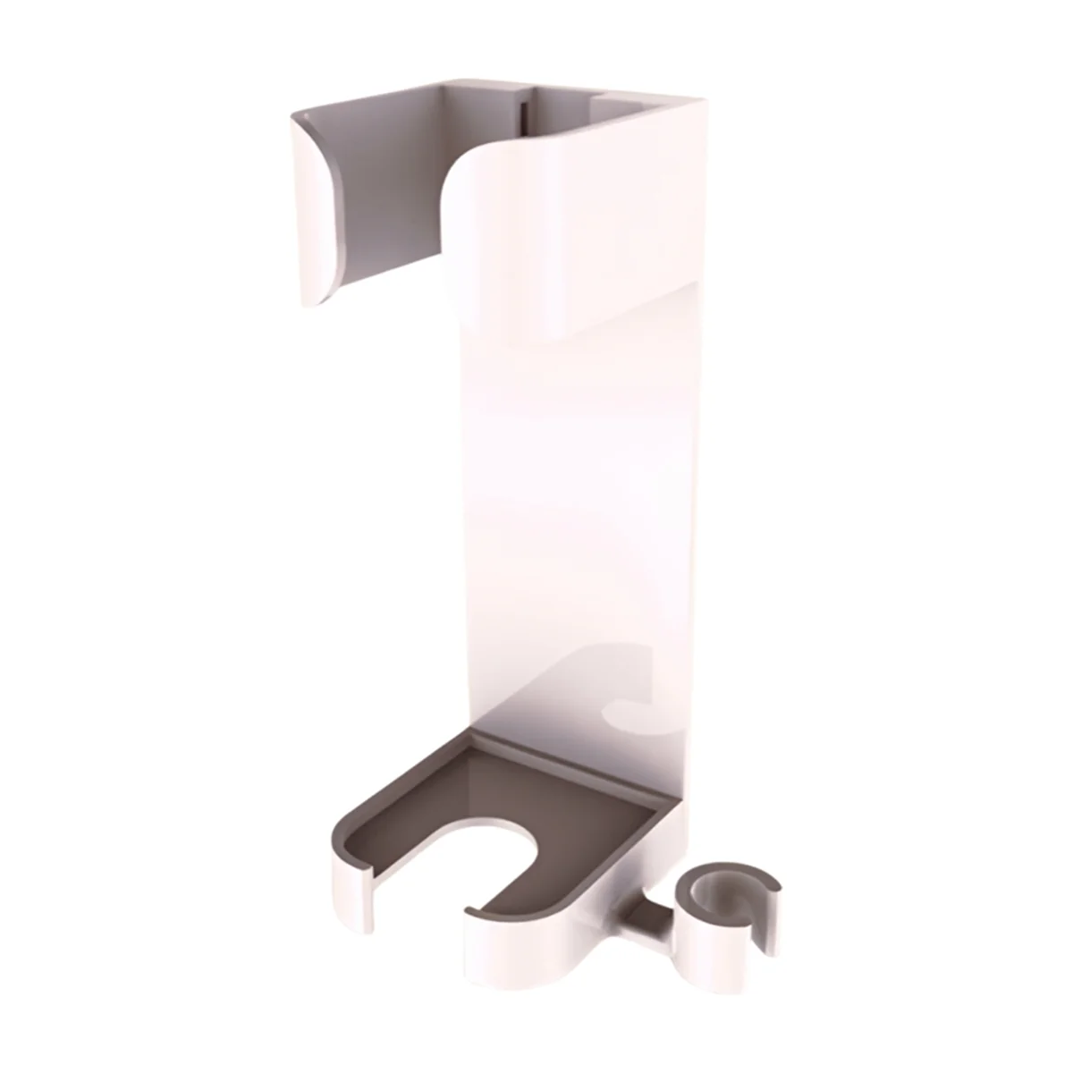 Punch-Free Wall-Mounted Storage Rack Hair Dryer Storage Rack White ABS Toilet storage rack