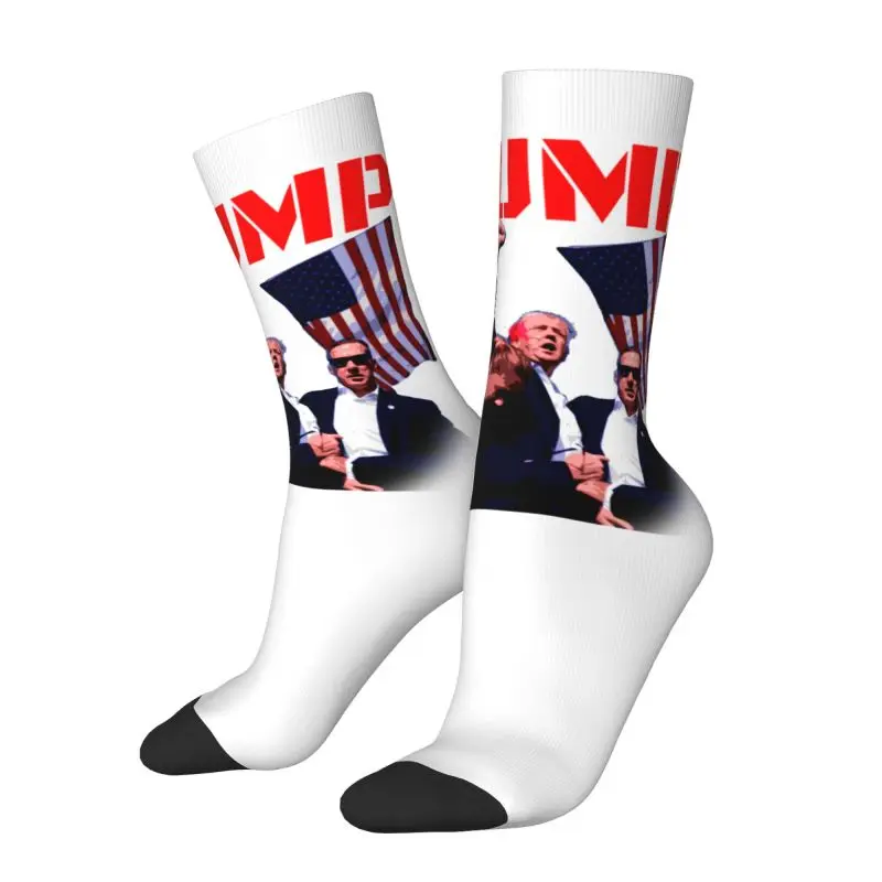 Custom Trump Will Be Back Men Women Crew Socks Unisex Novelty American USA Spring Summer Autumn Winter Dress Socks