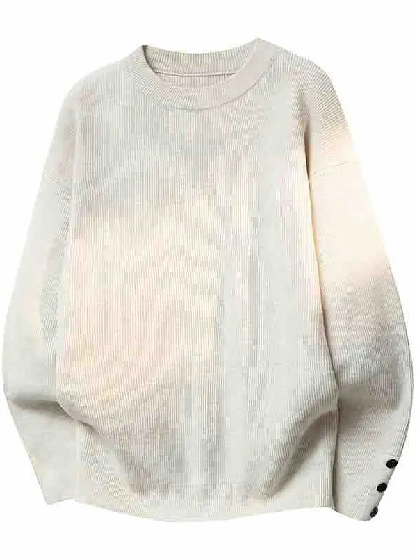 

Модный мужской вязаный свитер-базовый слой для молодежи, стильный длинный свитер из полиэфирного волокна, теплая одежда