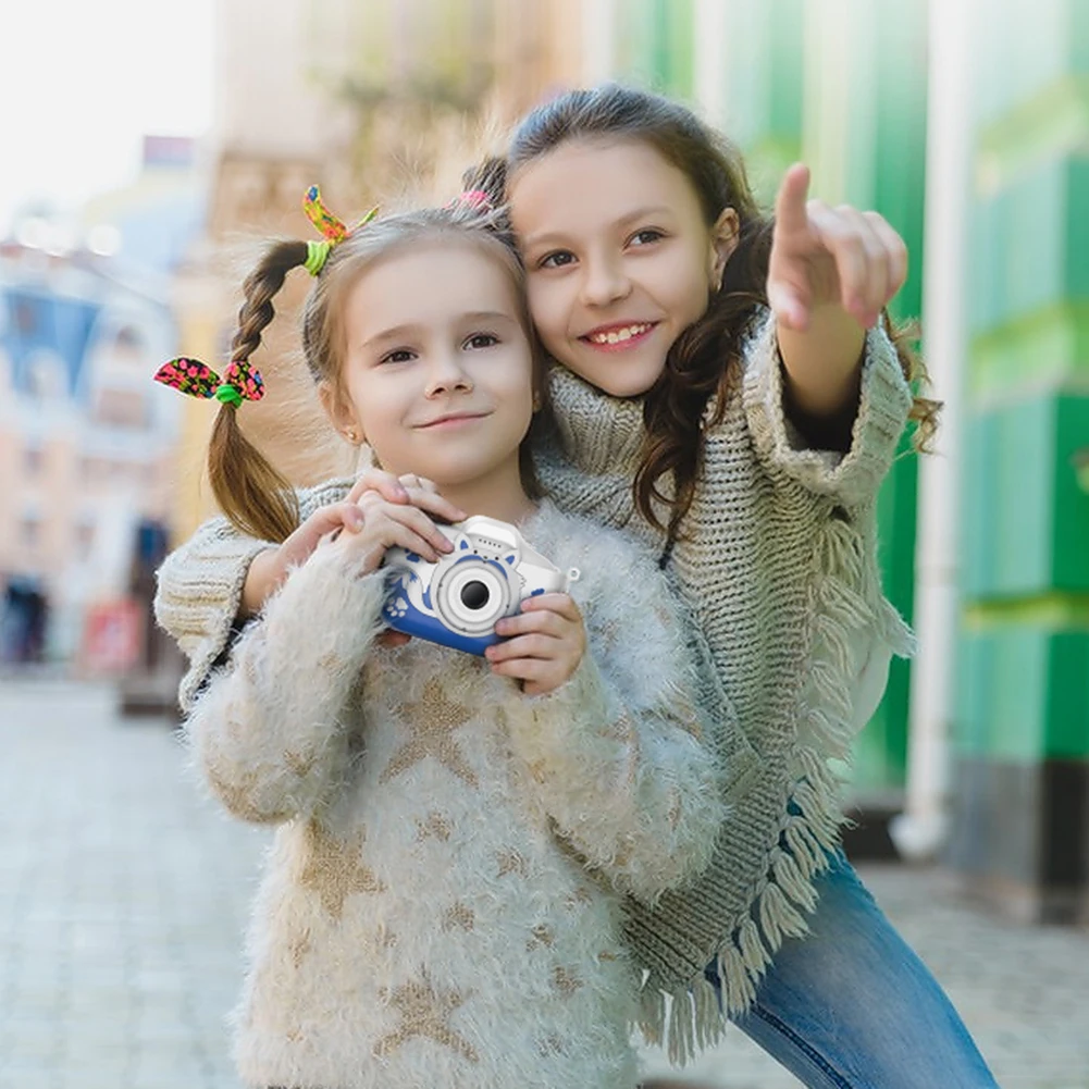 Cámara HD de 40MP para niños, cámara Digital de dibujos animados, pequeña cámara de vídeo para niños, regalos de Navidad y cumpleaños