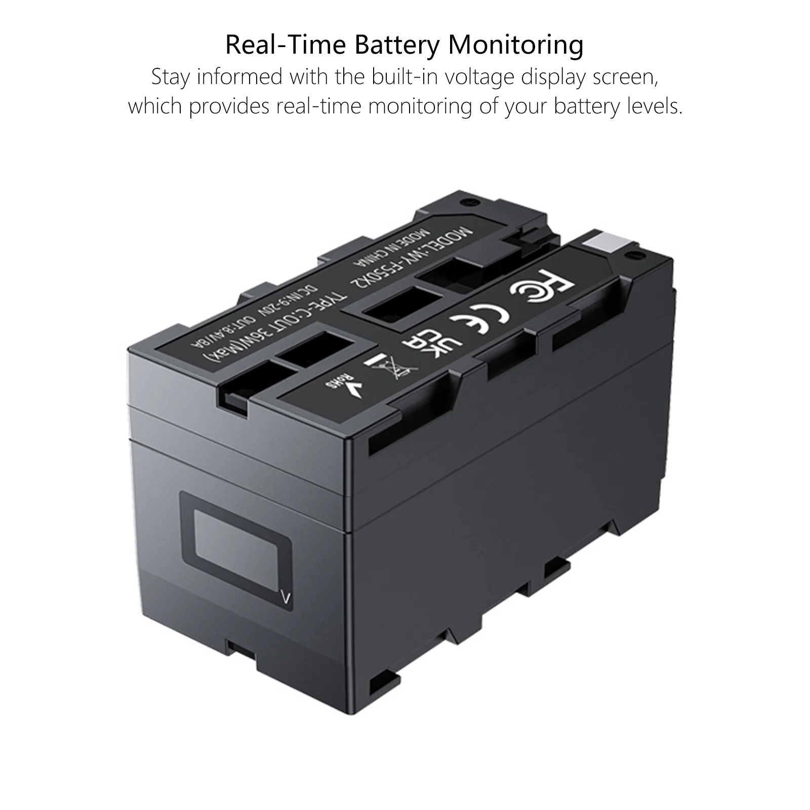 Dual-Side NP-F Dummy Battery Adapter NP-F550/F750/F970 for Camera Monitor Wireless Transmitter D-tap to DC 5.5*2.5mm Cable