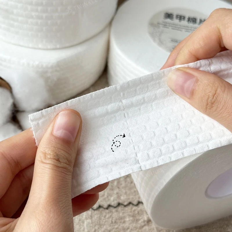 Soft Disposable Nail Polish Remover Pads Lint Free Soak Absorbent Nail Wipes Cleaning Patch for Manicure Pedicure Cosmetic Tools view 2