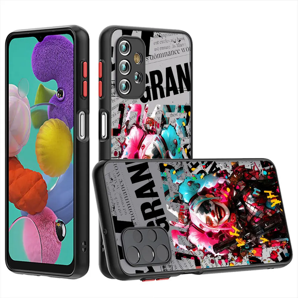 J-Joker Harley Quinn personality Phone Case for Samsung Galaxy A52 A72 A14 A33 A53 A22 A32 A13 A34 A73 A23 A12 A24 A54 Cover