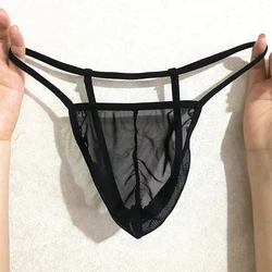 Men's Transparent Thin Mesh Breathable G string Underwear Shorts Lingerie Underpants Sexy Panties