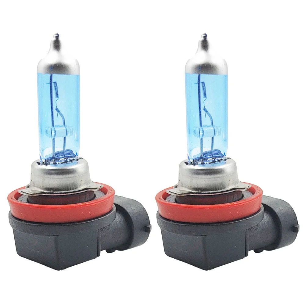 55/100W H11 Halogen 12V Car Replacement Halogen Bulbs Amber Low-Beam Car Headlight Fog Lights Driving Light Bulbs Clear
