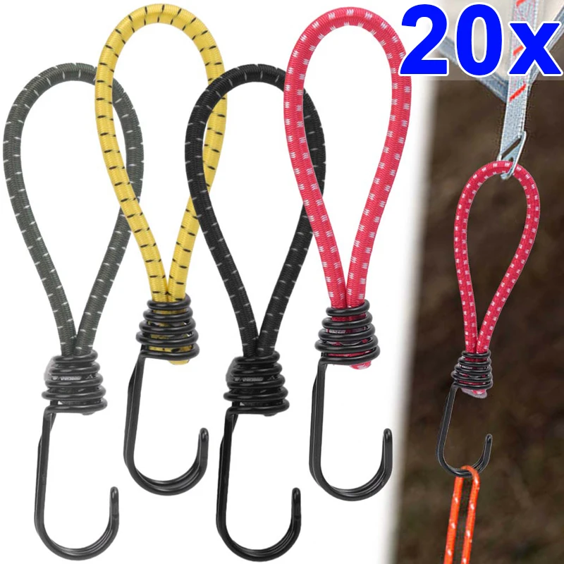 5/20pcs Awning Wind Rope Adjustable Lanyard Hanging for Tent Fan Grow Plant Lamp Pulley Ropes Pulley Lifting Pulley Hook Camping