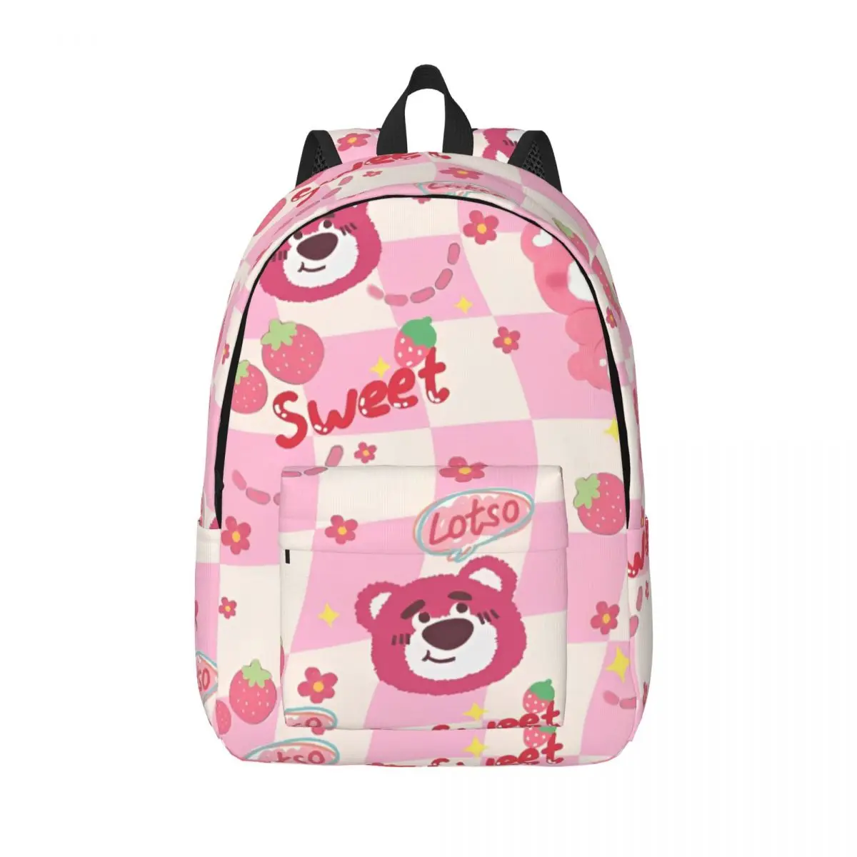 

Рюкзак Lotso Cute Bear Strawberry: повседневный, для школы, бизнеса, колледжа, унисекс, в стиле Toy Story, сумка через плечо