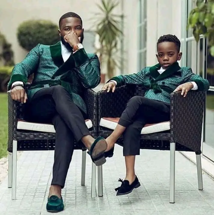 Green Sequined Boy Formal Suits Dinner Tuxedos Little Boys Kids For Wedding Party Evening Suit Birthday Wear (Jacket+Pant)