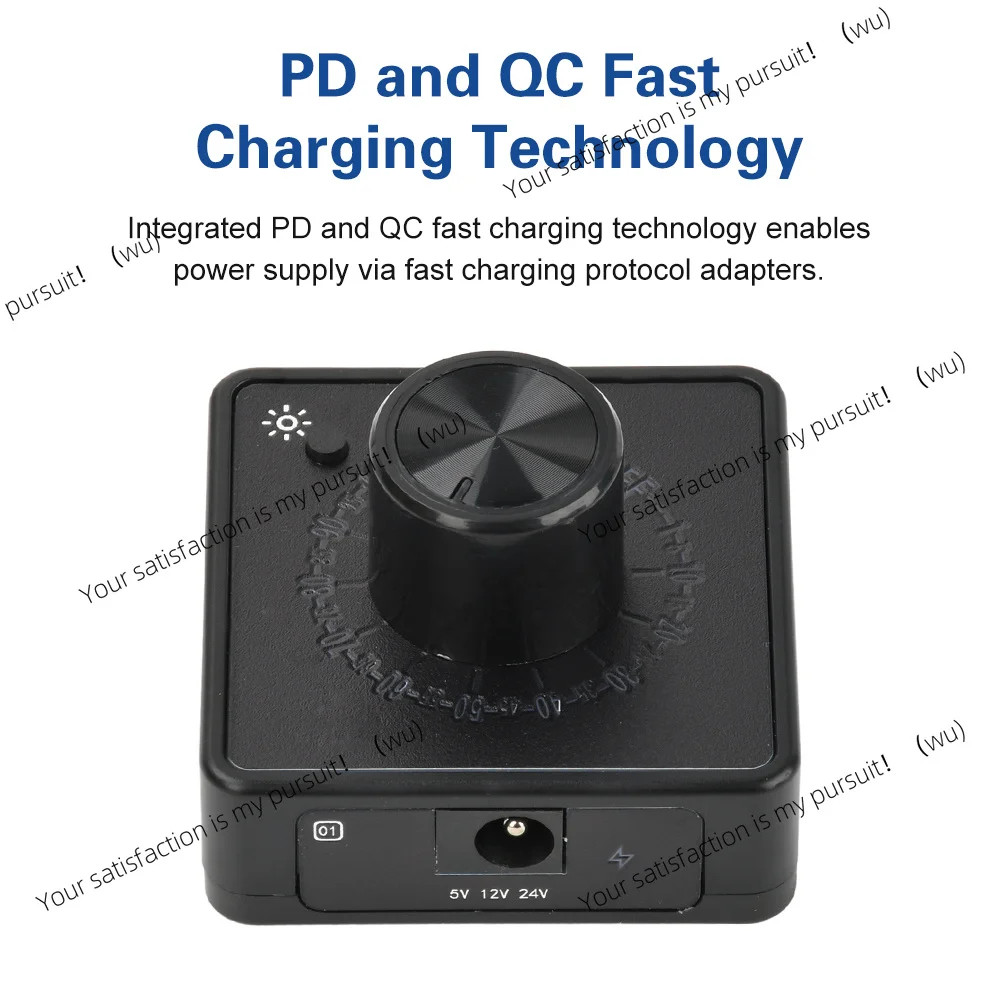 4 Wire Fan PWM Speed Controller PD QC Fast Charge Type C DC 24/12/5 V Cooling Fan Speed Regulator