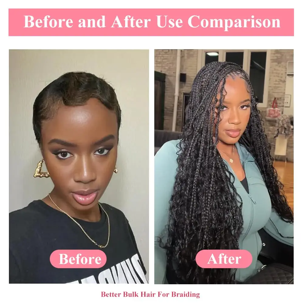 موجة عميقة الإنسان تجديل الشعر السائبة للتضفير لا لحمة 12A البرازيلي عذراء شعر بشري مجعد ملحقات 50 جرام/الحزمة # 1ب