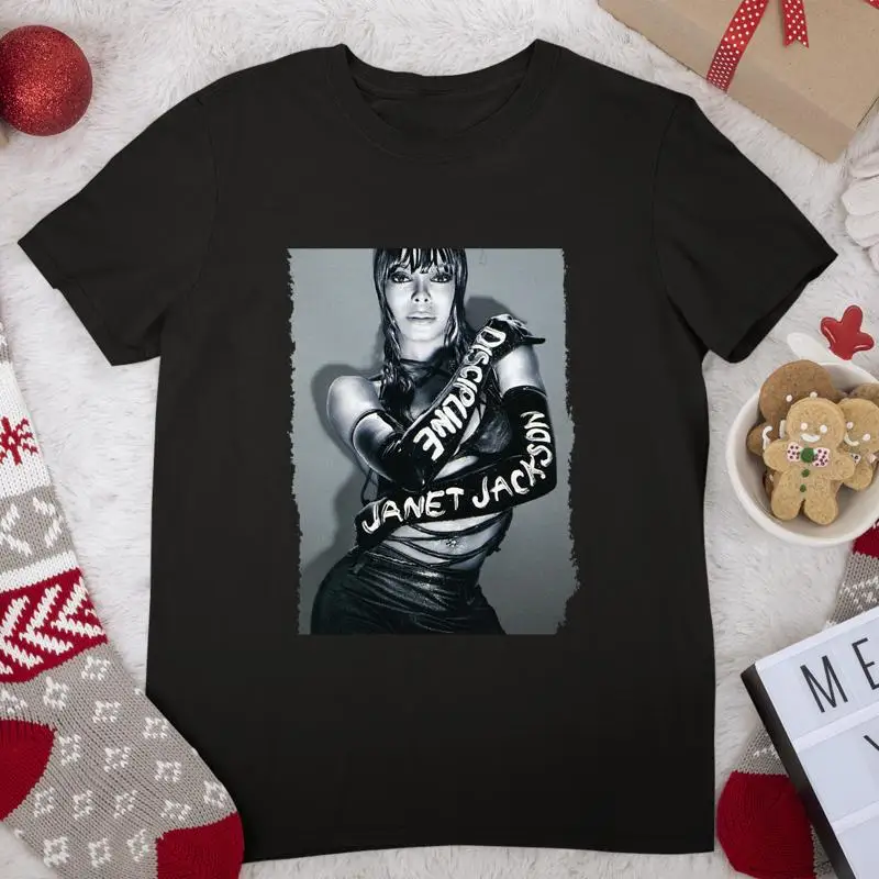 جانيت جاكسون الانضباط غلاف الألبوم أسود S 234Xl تي شيرت
