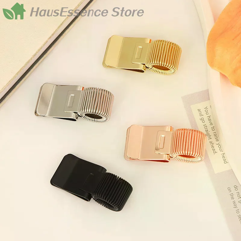 ※Premium 1Pc Metal Pen Clip Including Spring Creative Gold Retro Spring Clip Student Pen Clip Compatible With - Improved