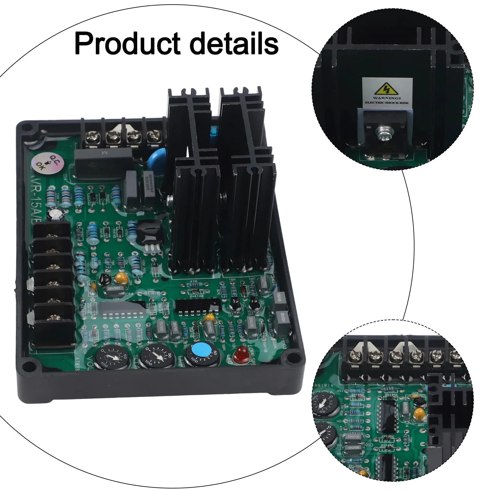 GAVR-15B For Generators Frequency Protection Device AVR GAVR-15B Generator Maintenance Adjustable Voltage Regulation