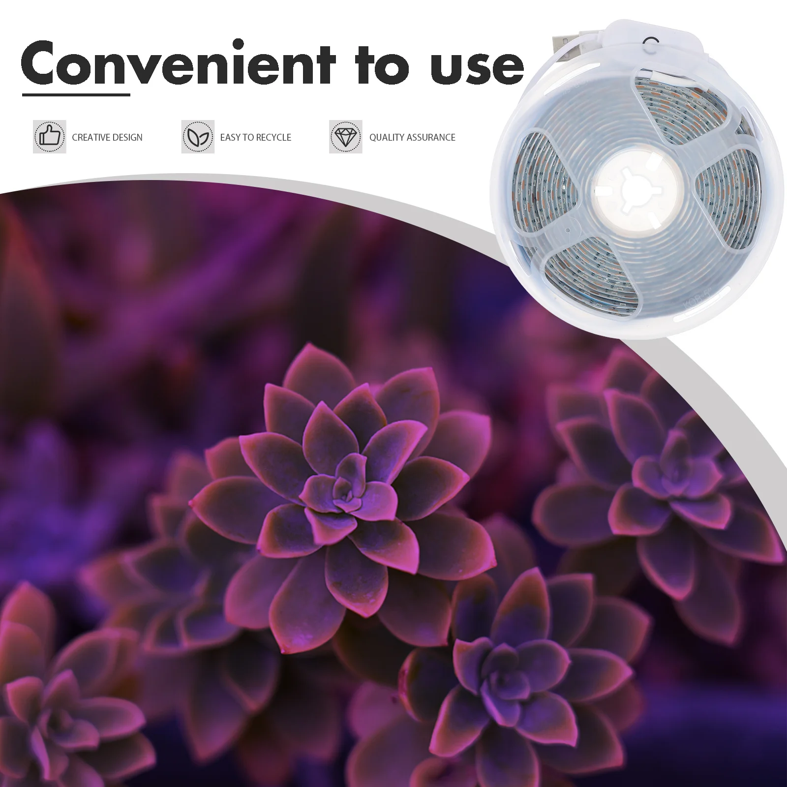 USB LED شرائط مصباح النبات الطيف الكامل تنمو أضواء مصباح النمو الداخلي لزهرة الخضروات الثقافة المائية البستنة #2