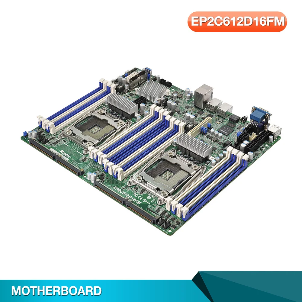 

Server Motherboard For EP2C612D16FM For ASROCK LGA2011 C612 Support E5-2600 V3 V4