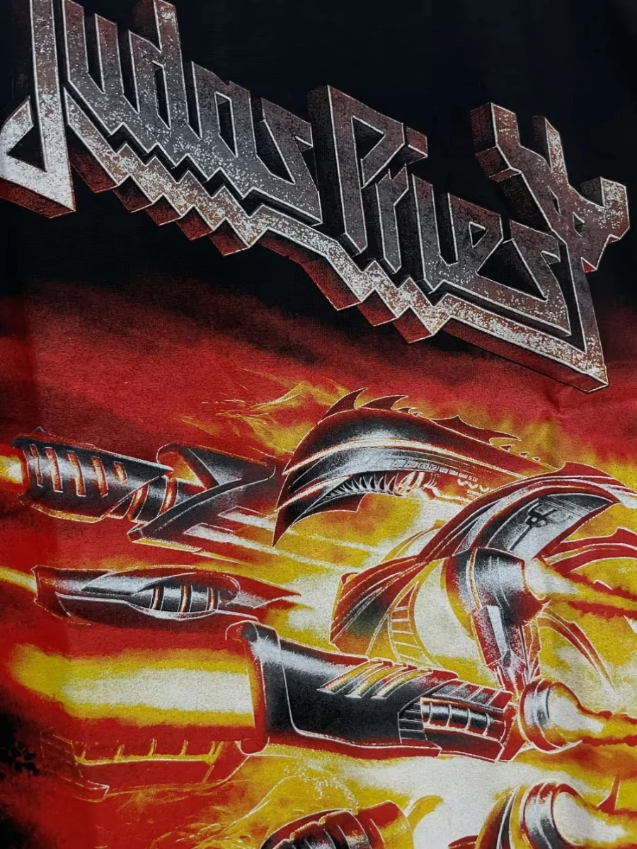 

Мужская и женская хлопковая футболка с короткими рукавами Sunmmer Judas Priest Band 2021, европейская и американская рок-хэви-металл