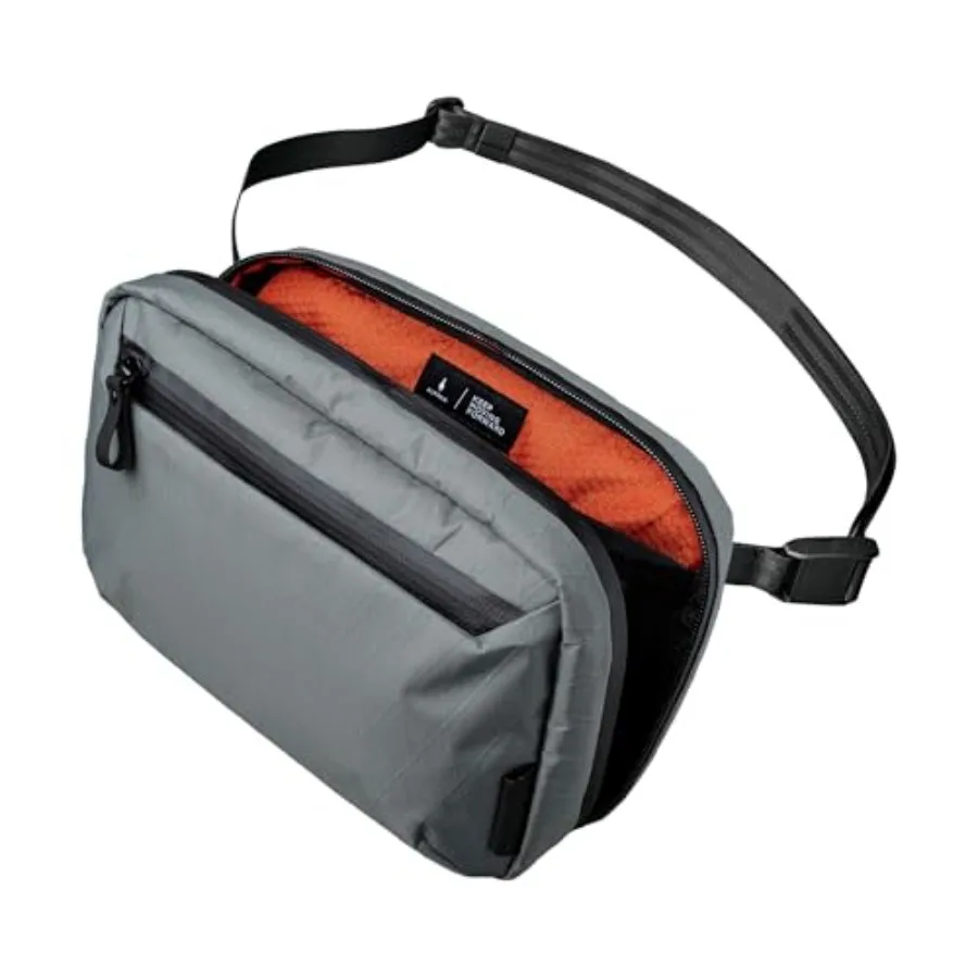 

Органайзер для путешествий для хранения электронных кабелей из водонепроницаемой ткани с молниями YKK, компактный, для повседневного использования, черный