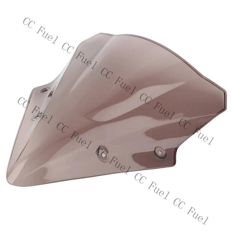 C+ for Kawasaki Ninja 650 EX650 ER6F 17-19 Dual Bubble Windscreen Windshield Smoke