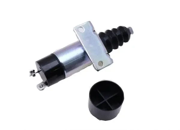 Diesel Stop Solenoid 1502-12C6U1B2 with 2 Terminals Fit for Woodward 1500 Series 12V