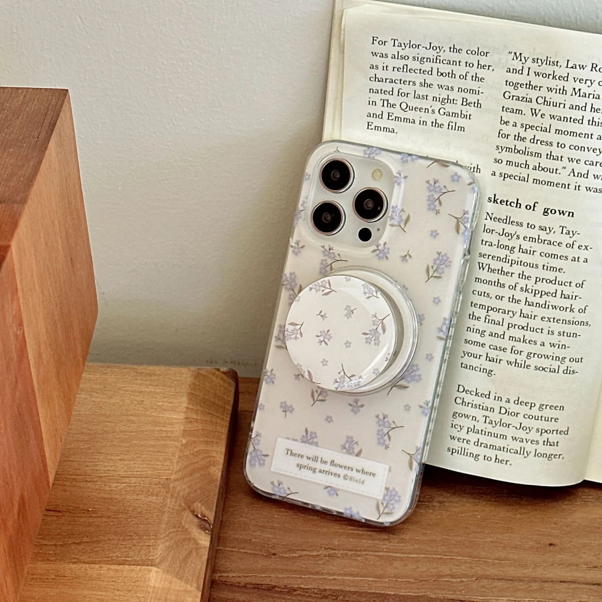 لطيف فتاة الجنية الأزرق ازهر الزهور الفن جراب هاتف ل Magsafe آيفون 16 15 14 13 12 برو ماكس حافظة لطيف الكرتون غطاء مقاوم للصدمات #5