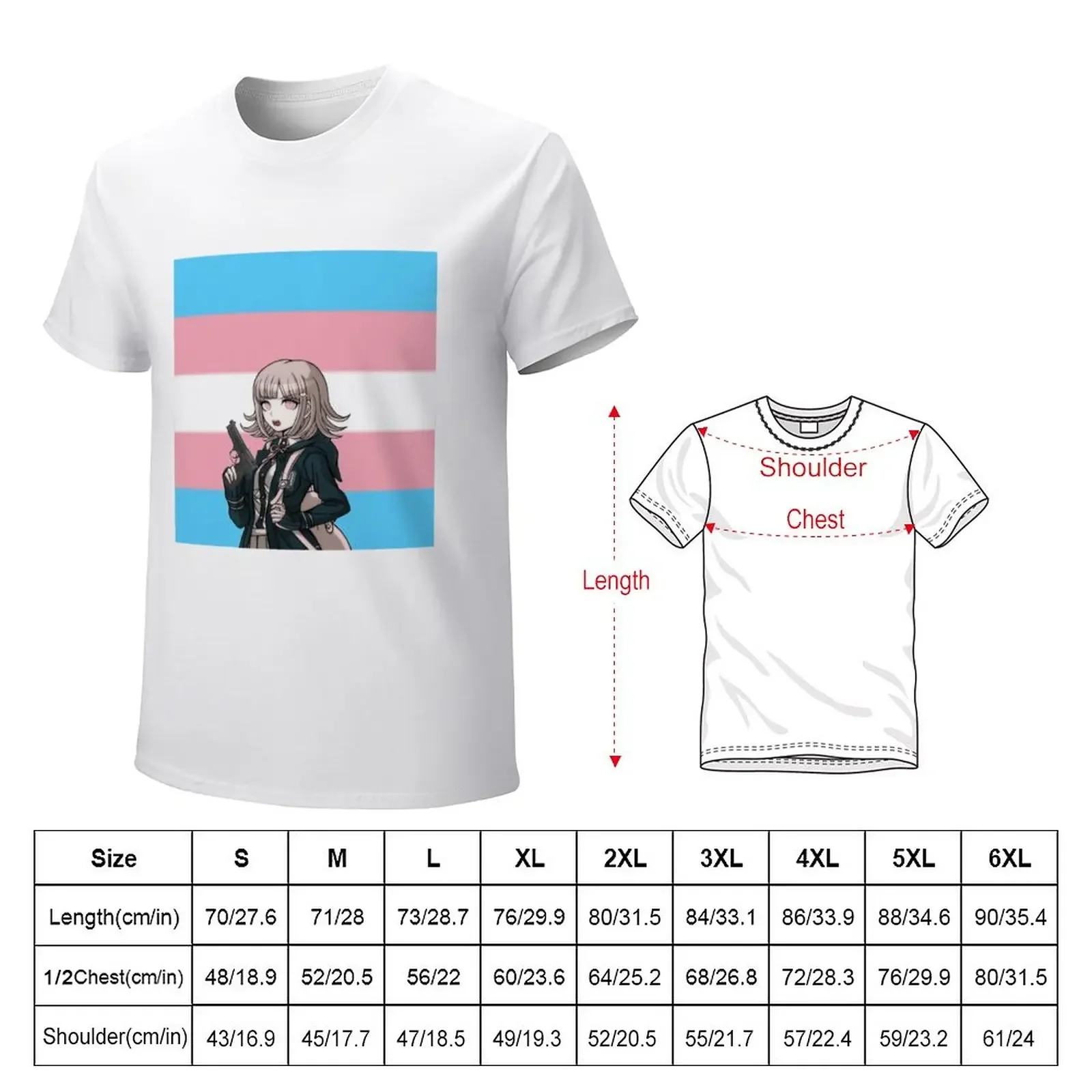 chiaki nanami trans pride T-Shirt oversized quick drying fitted t shirts for men