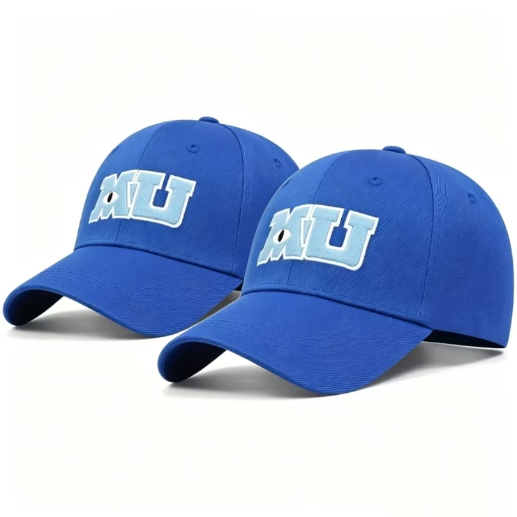 conjunto-de-2-pecas-de-bones-de-beisebol-pixar-monsters-university-mu-chapeus-de-sol-de-algodao-bordados-para-homens-e-mulheres