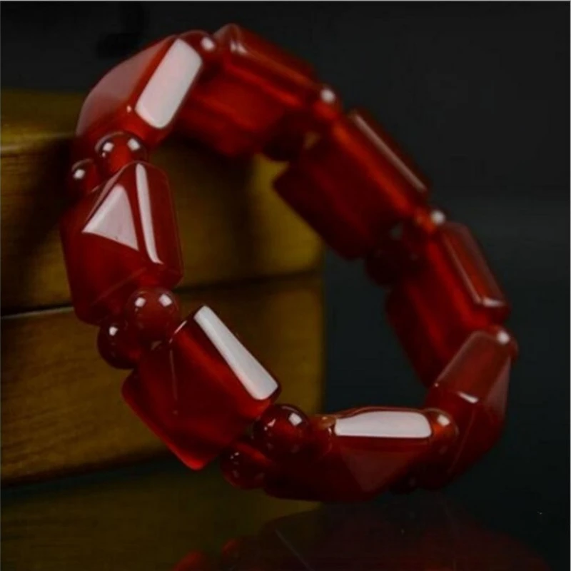 

Red Agate Natal Year Bracelet Male and Female Couples Agate Bracelet Bracelet