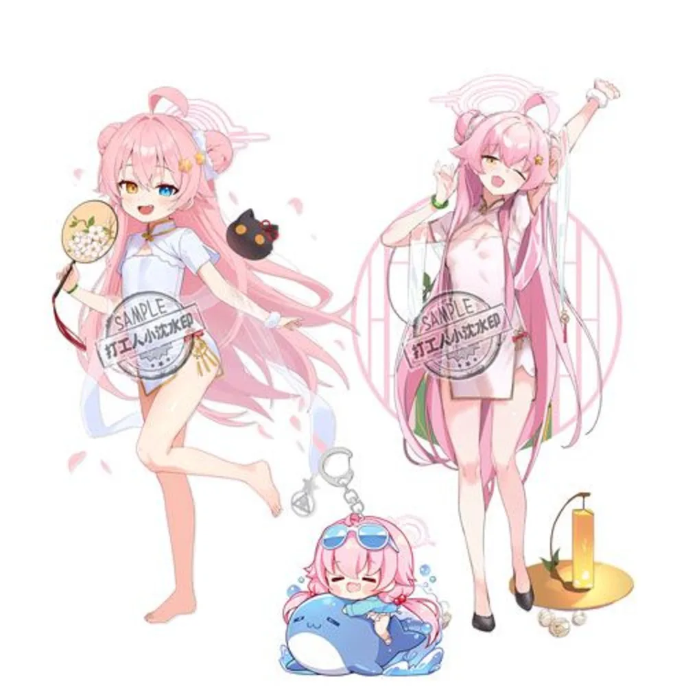 

Takanashi Hoshino Acrylic Stand Ornaments Cosplay Blue Archive Anime Figure Cartoon Model Christmas Gifts Girls