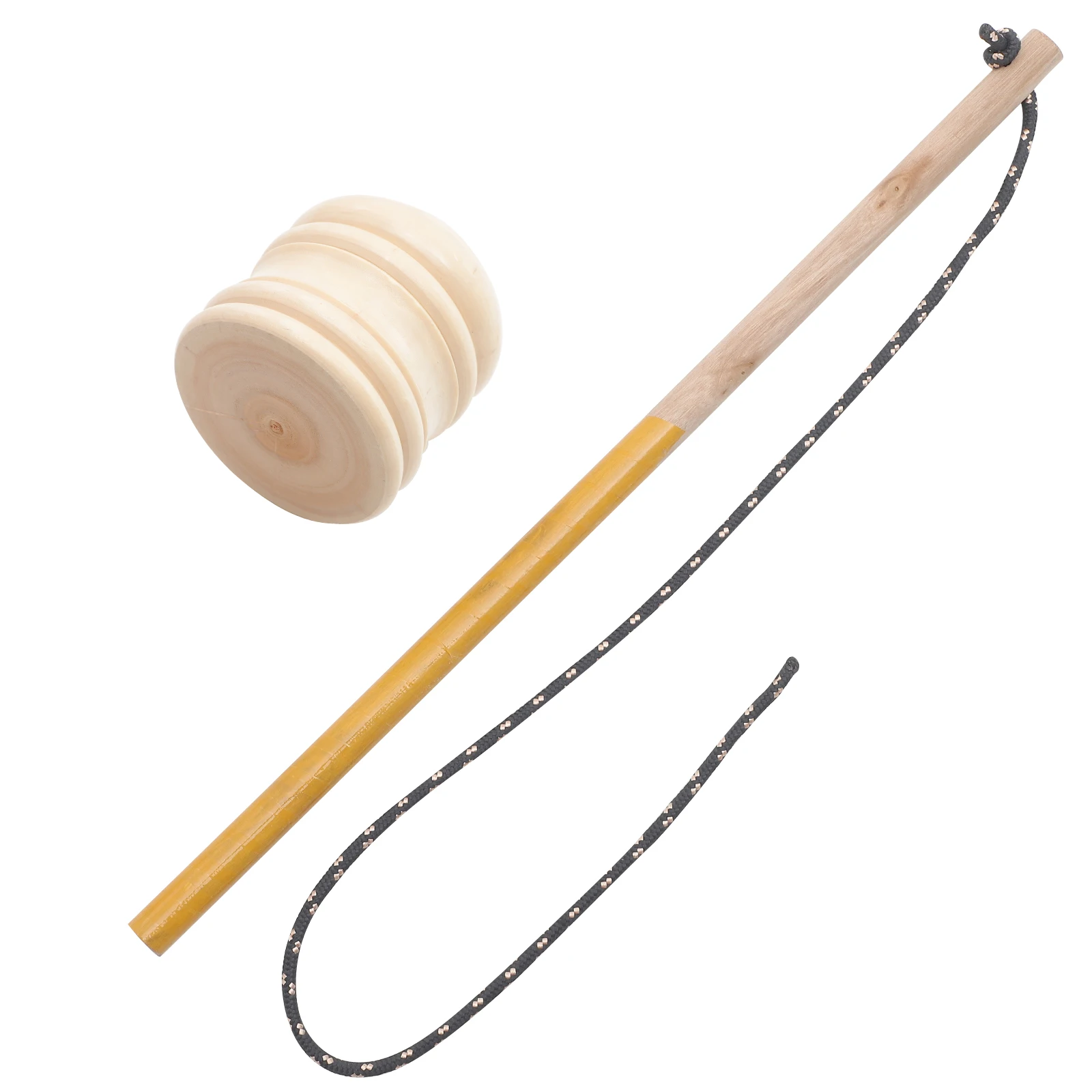 

Solid Wood Spiral Wooden Top Tops for Kids Peg-top Gyro Beige DIY Toy Middle Aged