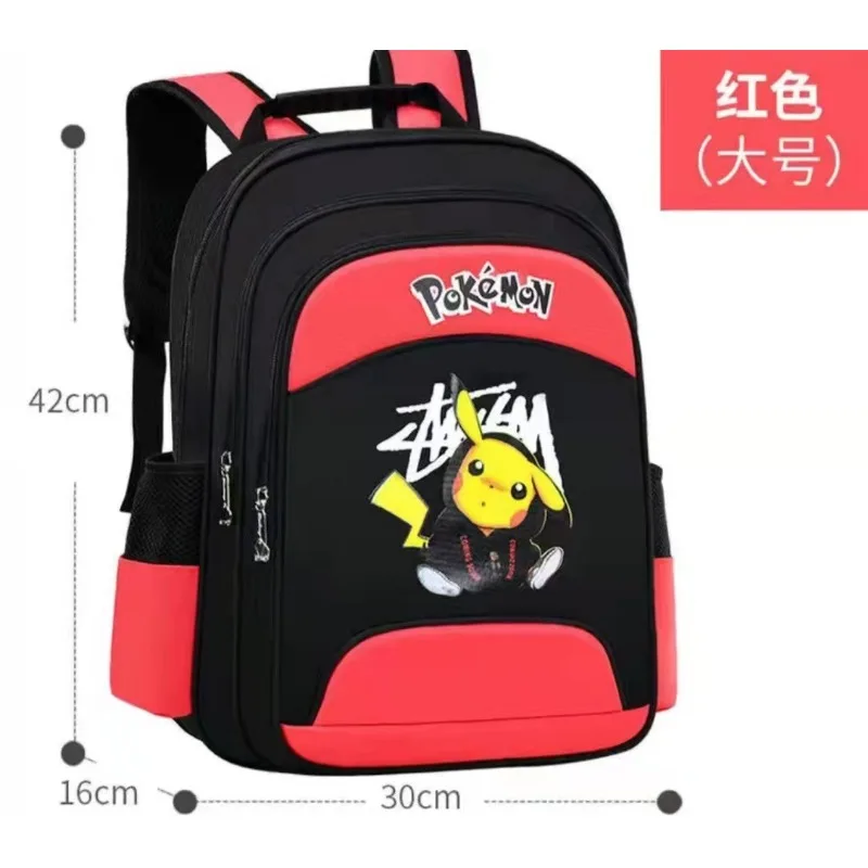 Pokemon tornistry dla uczniów Pikachu Anime otaczająca wodoodporna oddychająca torba na ramię moda kreatywny tornister dla dzieci