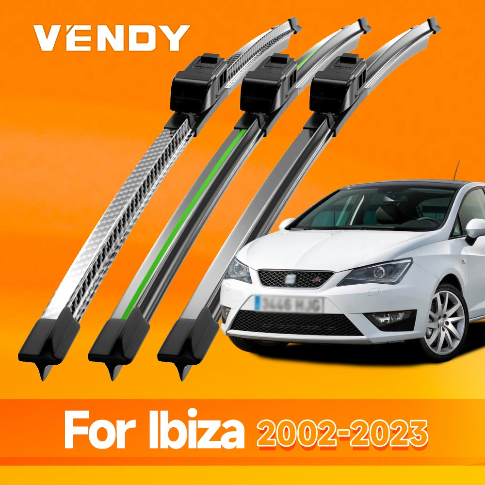 2 قطعة لمقعد إيبيزا 6L 6J 6F KJ 2002-2023 الجبهة ممسحة زجاج أمامي شفرات الزجاج الأمامي نافذة الملحقات 2003 2005 2008 2016 2017 #1