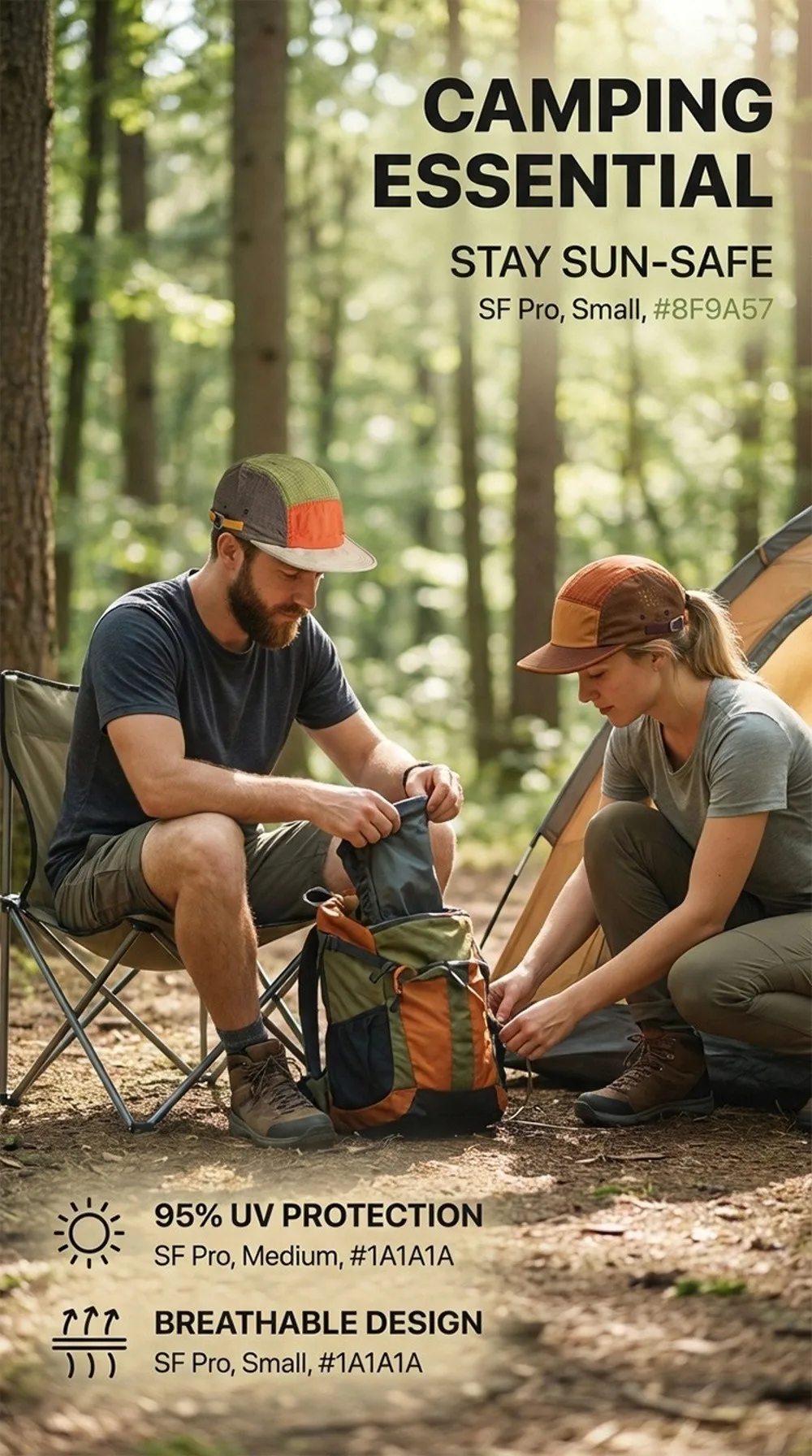5-Panel Herren Baseballkappen Farblich Abgestimmte Leichte Schnelltrocknende Kappe Outdoor Camping Sonnenschutz Entenschnabel-Kappe – Detail 2
