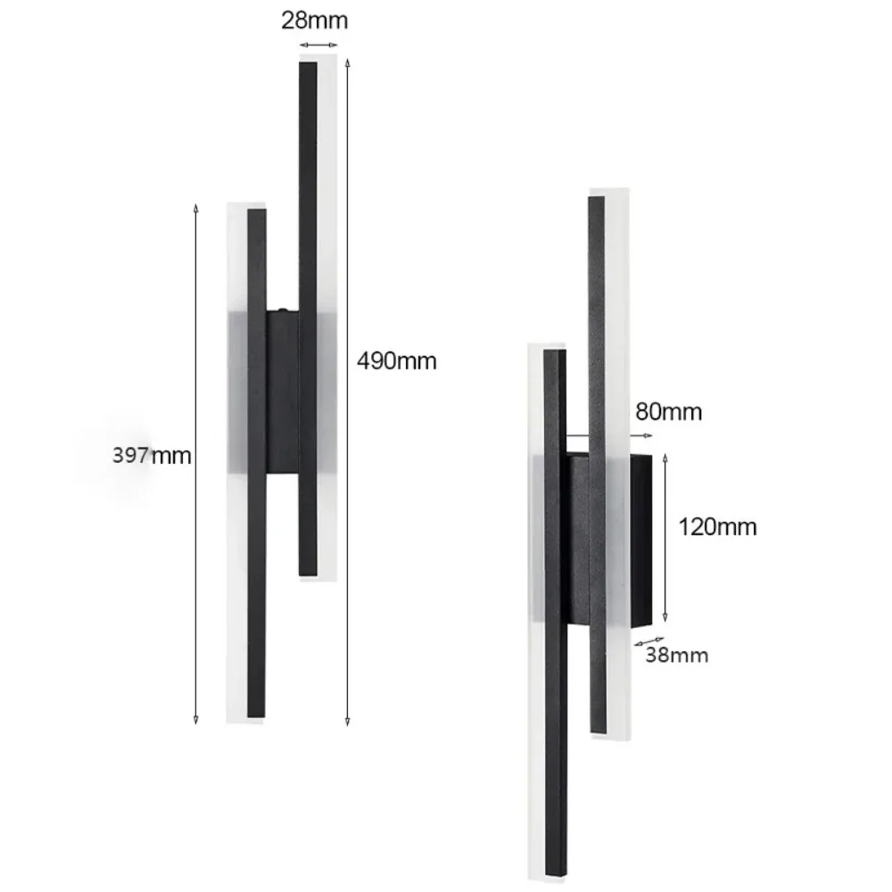 Criativo minimalista parede LED luz, moderno arandela, quarto, cabeceira lâmpada de parede, luz de fundo, ac 90-265v