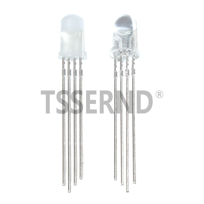 50pcs LED F5 Light Emitting Diode Red Green Blue Multicolor 4pin 5mm RGB Led Diode Light Lamp Tricolor Round Common Anode