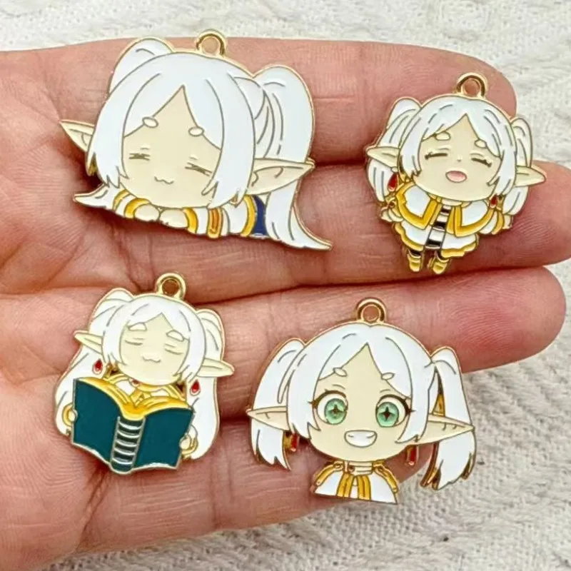 10pcs Cartoon Charm for Jewelry Accessories Diy Making Earring Bracelet Keychain Pendant Craft Supplies Alloy Metal Gold Plated