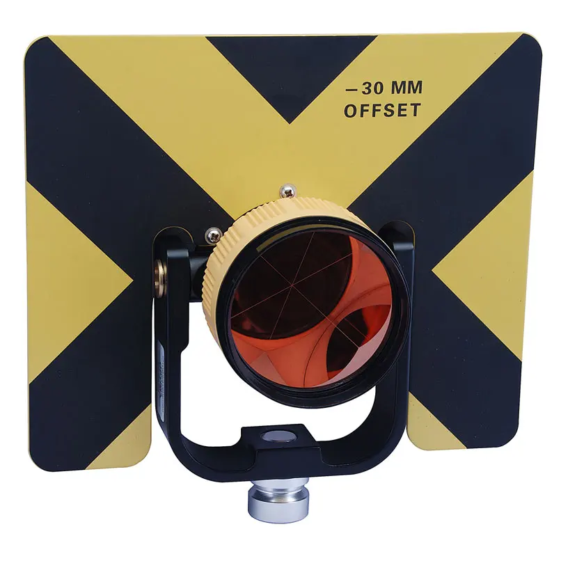 64mm Optical Survey Prism Reflector With Target For Total Station