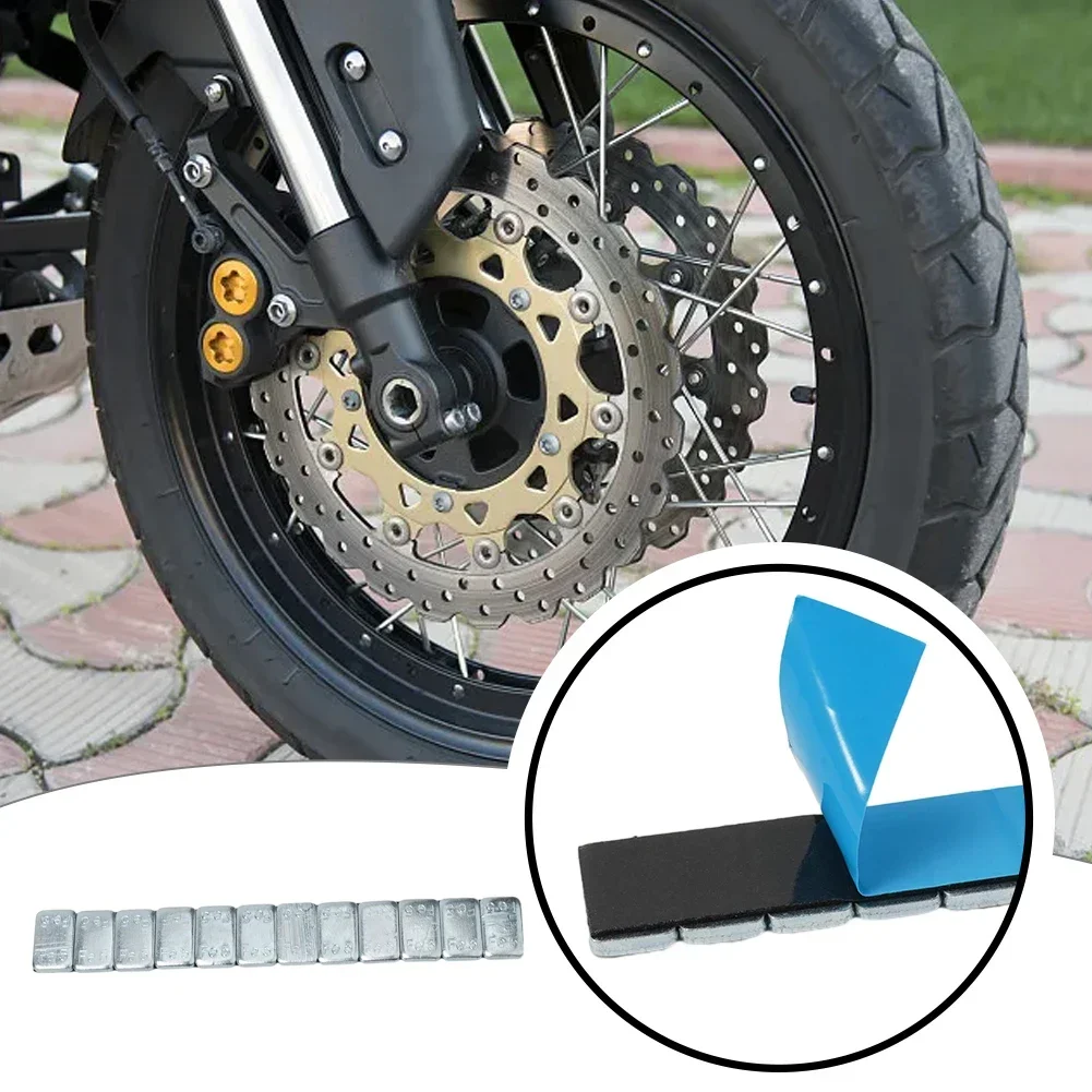 (5+10)×4/5×12 Adhesive Style Wheel Balance Block Electronic Weight Block Iron Wheel Balance Weight Tire For Car Motorcycle/bike 