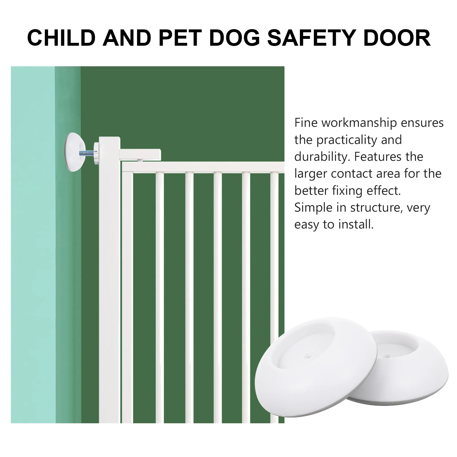 

4 шт., коврик для ограждения для ворот, круглая подушка для внутреннего забора, защитная накладка для балкона, прочный детский барьер для домашних животных, аксессуар